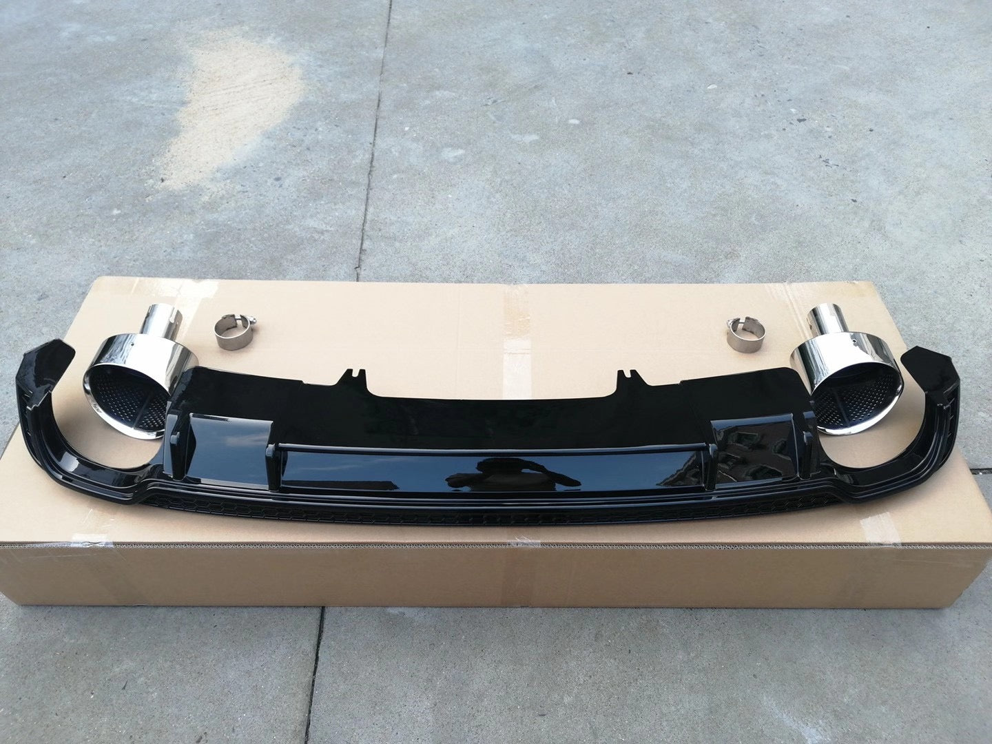 2017-2019 For Audi A4 S4 B9 Diffuser With Large Dual Tailpipe