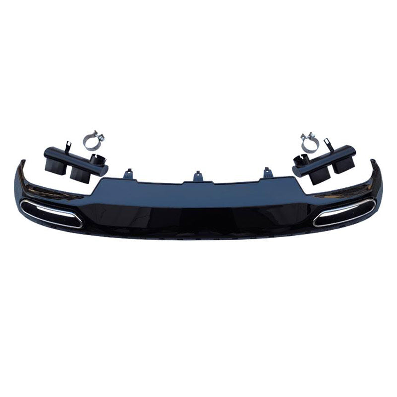 2012-2015 For Audi A6 S6 C7 Rear Diffuser With Tailpipe