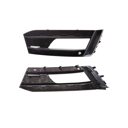 2016-2018 For Audi A1 S1 Front Bumper Down Grille Honeycomb Style Fog Light Grilles