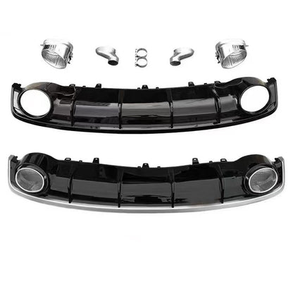 2016-2018 For Audi A7 S7 C7.5 Rear Diffuser With Tailpipe