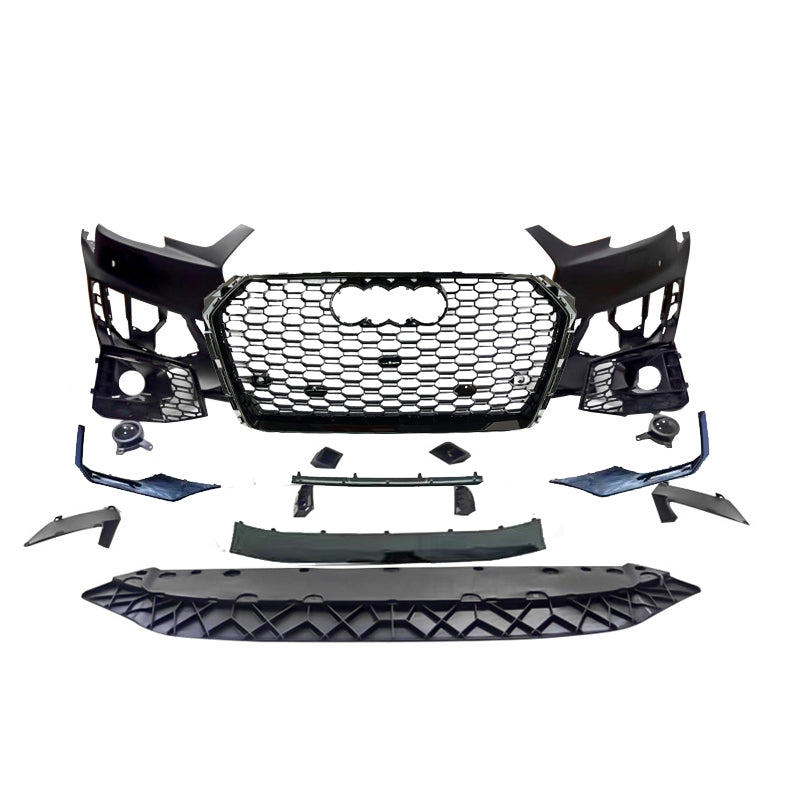2017-2019 For A4/S4 B9 Body Kits With ACC & Honeycomb Grille Front Lip