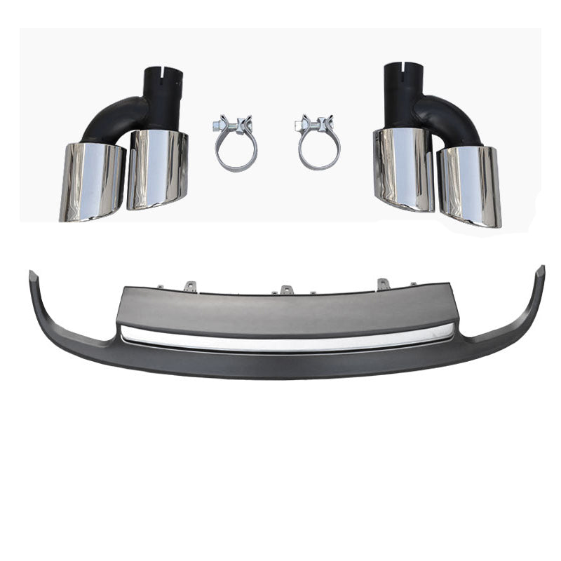 2009-2015 For Audi A7 C7 Non S Line Rear Diffuser With Tailpipe