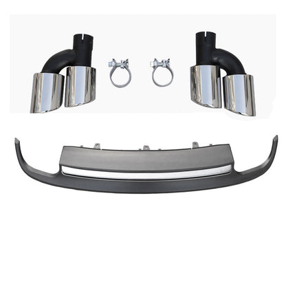 2009-2015 For Audi A7 C7 Non S Line Rear Diffuser With Tailpipe