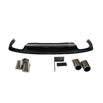 2013-2016 For Audi A4 S4 B8.5 Non S line diffuser with tailpipe