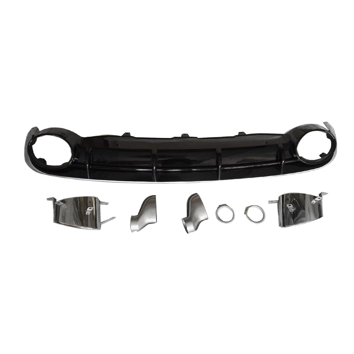 2012-2015 For Audi A6 S6 C7 Audi RS6 Style Rear Diffuser With Tailpipe