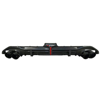 2020-2024 For Audi A3 S3 8Y S line Rear Diffuser With Tailpipe