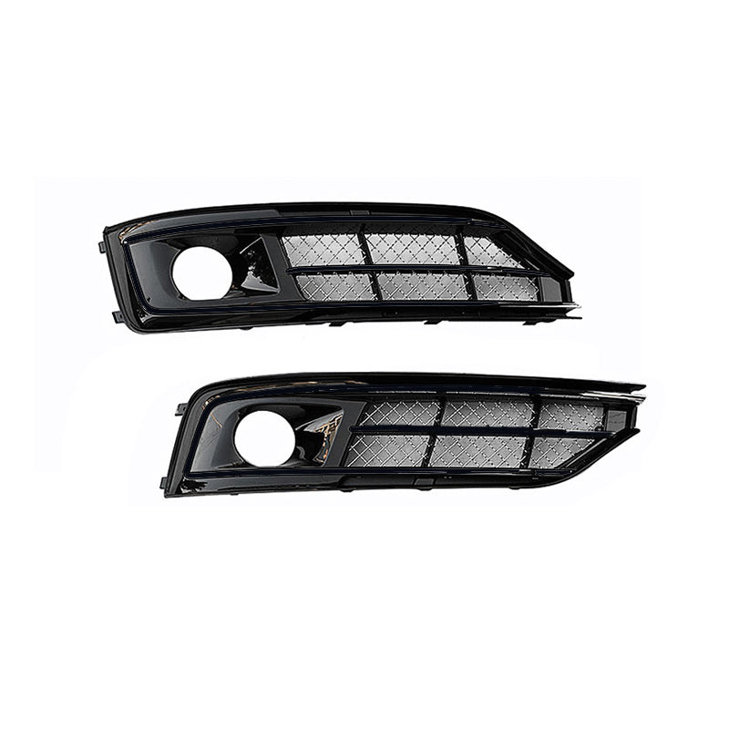 2015-2018 For Audi A8 S8 D4 PA Front Bumper Down Grille Honeycomb Style Non S line Fog Light Grilles