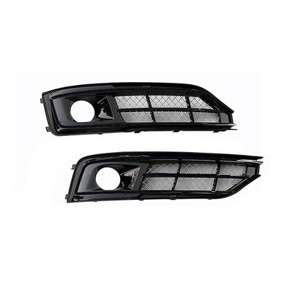 2015-2018 For Audi A8 S8 D4 PA Front Bumper Down Grille Honeycomb Style Non S line Fog Light Grilles