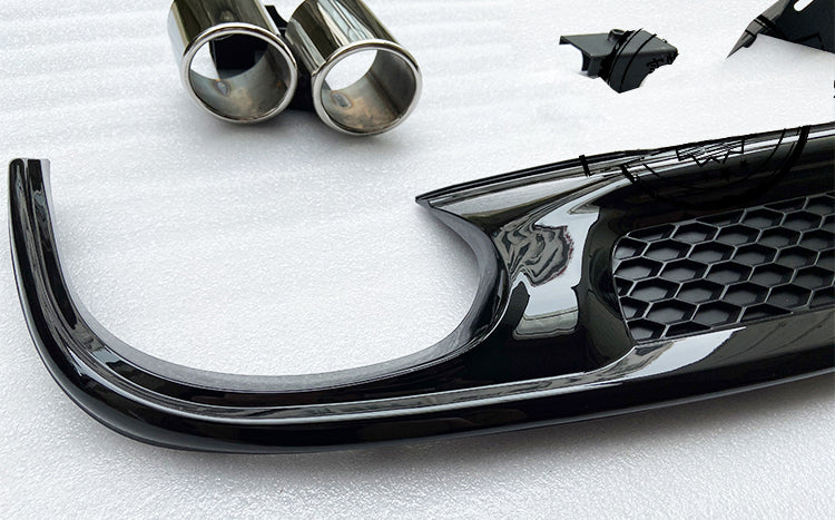 2013-2016 For Audi A4 S4 B8.5 S line diffuser with tailpipe