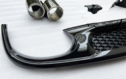 2013-2016 For Audi A4 S4 B8.5 S line diffuser with tailpipe