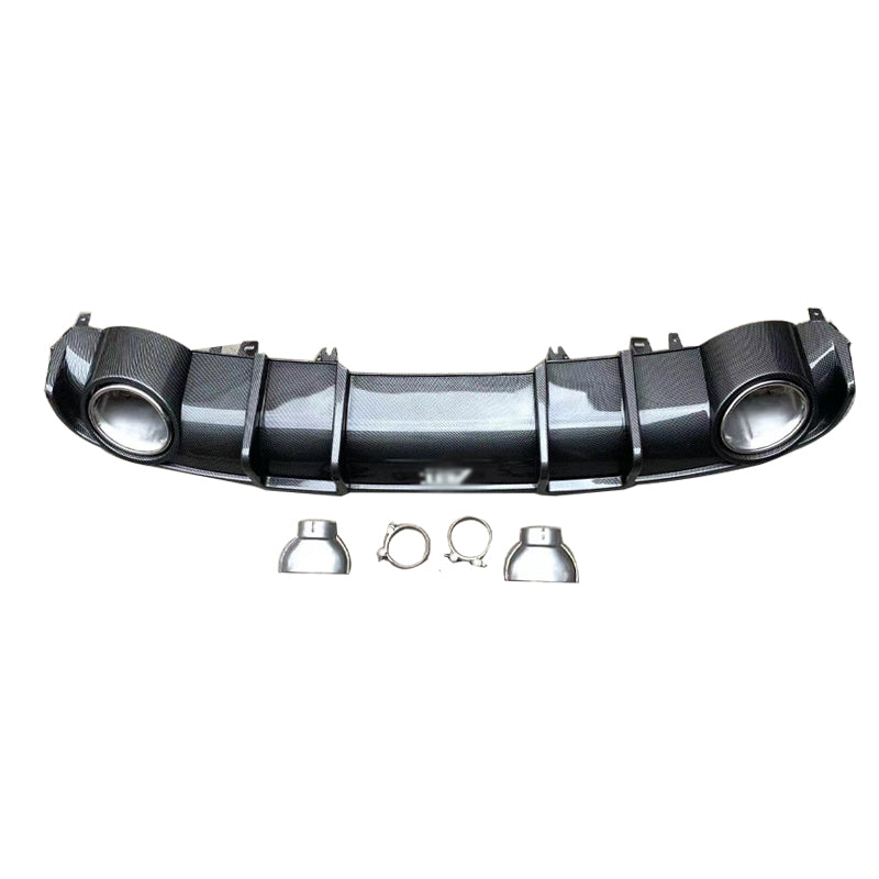 2017-2019 For Audi A4 S4 B9 Diffuser With Large Dual Tailpipe