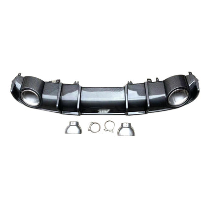 2017-2019 For Audi A4 S4 B9 Diffuser With Large Dual Tailpipe