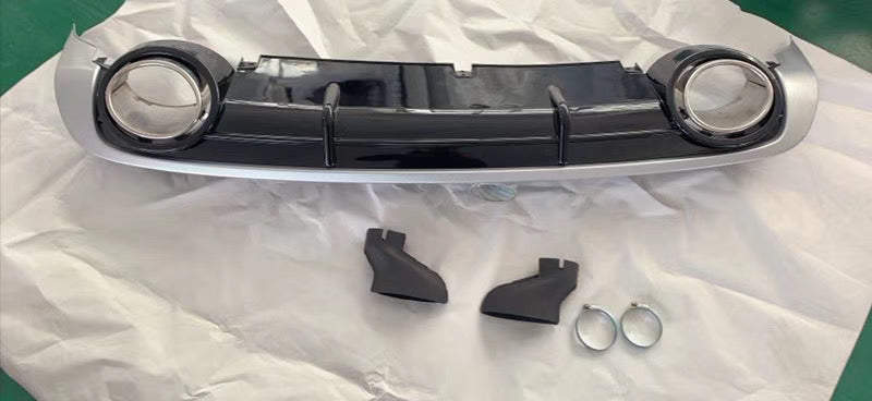2009-2011 For Audi A6 S6 C6 Non S Line Rear Diffuser With Tailpipe