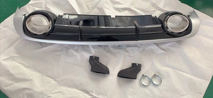 2009-2011 For Audi A6 S6 C6 Non S Line Rear Diffuser With Tailpipe