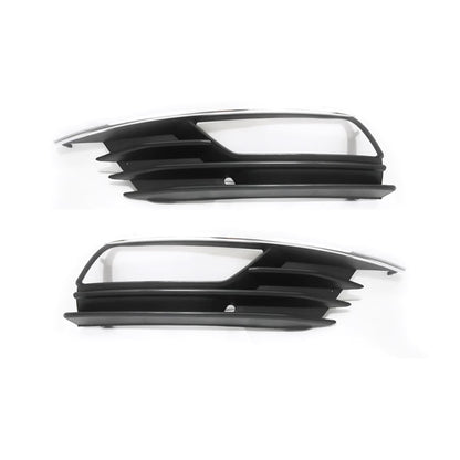 2013-2016 For Audi A3 S3 8V  Front Bumper Down Grille Honeycomb Style Fog Light Grilles