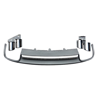 2013-2016 For Audi A4 S4 B8.5 S line diffuser with tailpipe