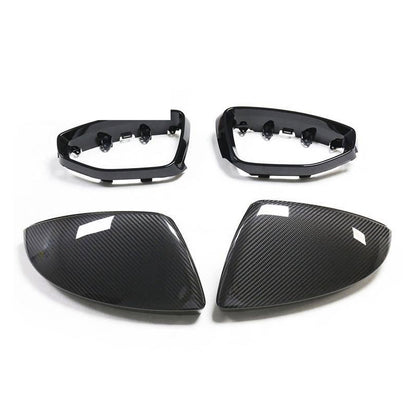 2019+ For Audi A7 S7 RS7 C8 Carbon Fiber Mirror Caps