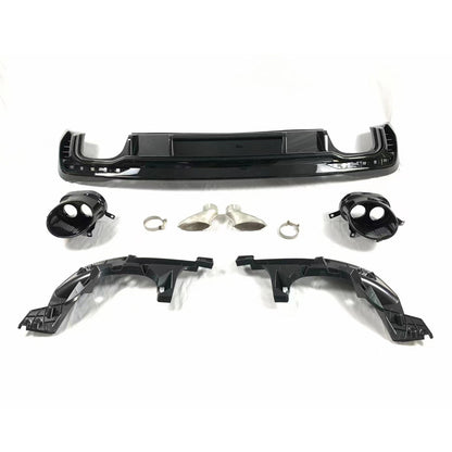 2020-2024 For Audi A4 S4 B9.5 Audi RS4 Style A4 Diffuser With Large Dual Tailpipe