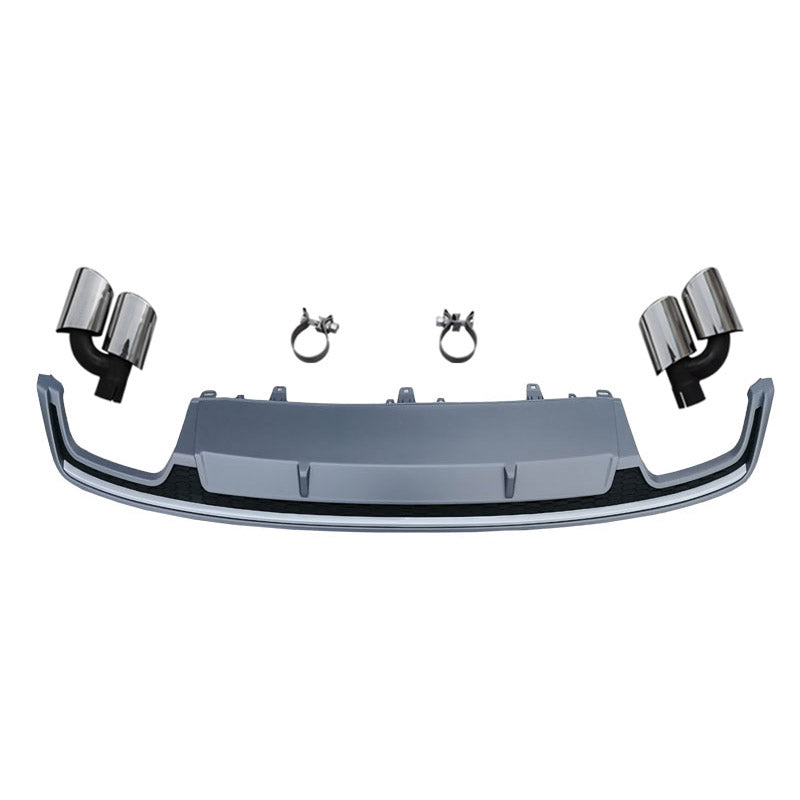 2016-2018 For Audi A7 S7 C7.5 Rear Diffuser With Tailpipe