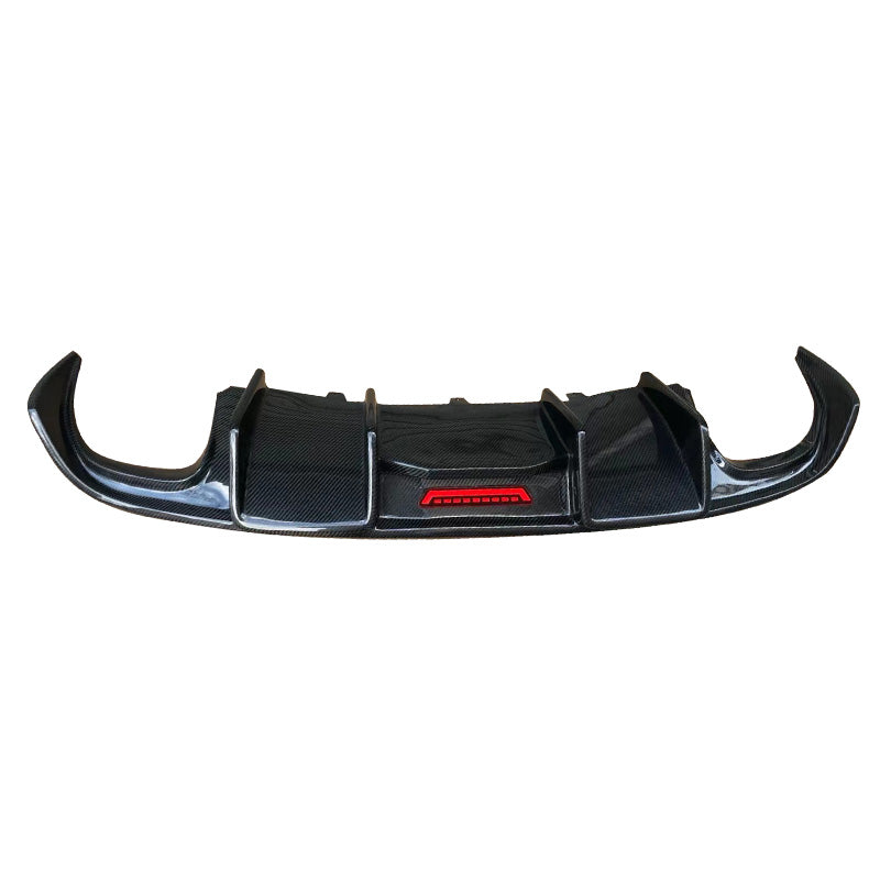 2009-2011 For Audi A5 S5 B8 2 Door Coupe Carbon Fiber Diffuser With Tailpipe
