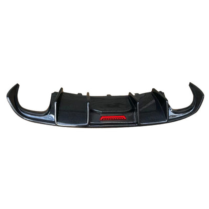 2009-2011 For Audi A5 S5 B8 2 Door Coupe Carbon Fiber Diffuser With Tailpipe