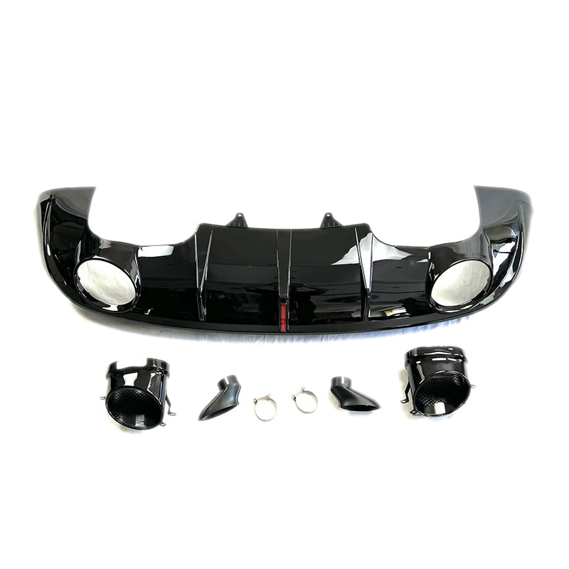 2008-2017 For Audi Q5 SQ5 8R 8R.5/B8 B8.5 RSQ5 Style Non-S line Rear Diffuser With Large Dual Tailpipe