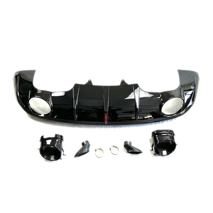 2008-2017 For Audi Q5 SQ5 8R 8R.5/B8 B8.5 RSQ5 Style Non-S line Rear Diffuser With Large Dual Tailpipe