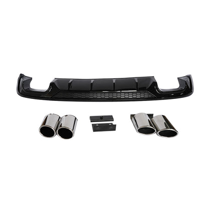 2017-2019 For Audi A3 S3 8V.5 Non S-line rear diffuser and tailpipe