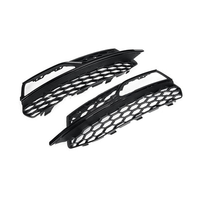 2013-2016 For Audi A3 S3 8V  Front Bumper Down Grille Honeycomb Style Fog Light Grilles