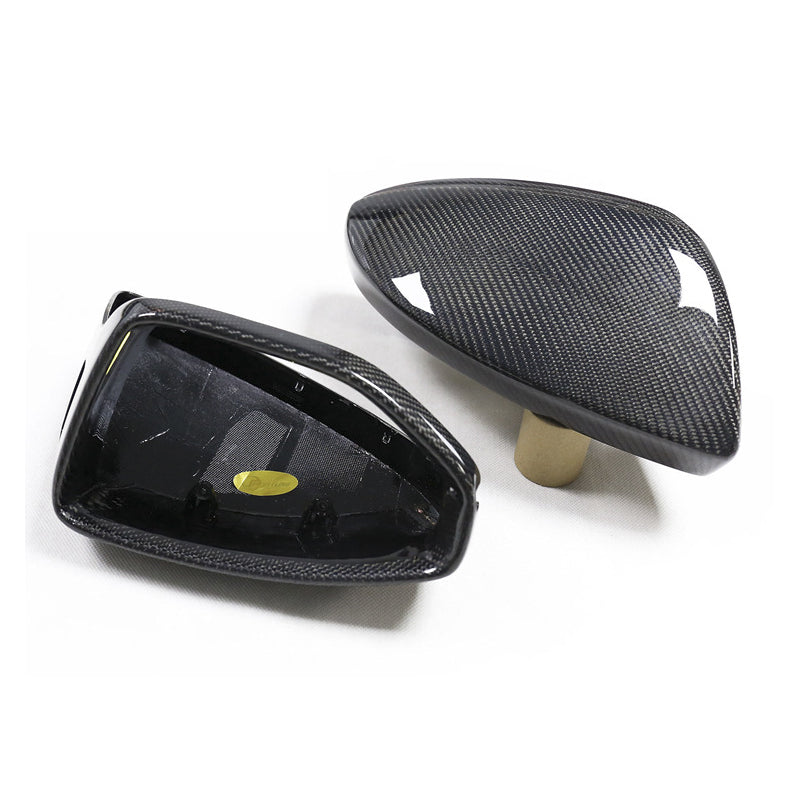 2019+ For Audi A7 S7 RS7 C8 Carbon Fiber Mirror Caps