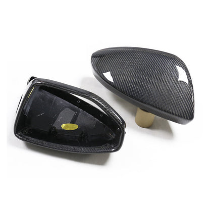 2019+ For Audi A7 S7 RS7 C8 Carbon Fiber Mirror Caps