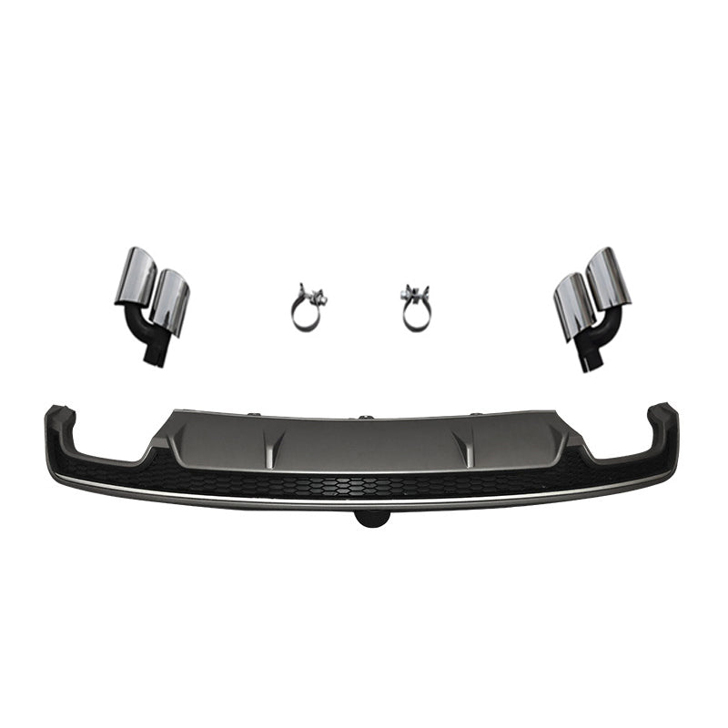 2016-2018 For Audi A7 S7 C7.5 Rear Diffuser With Tailpipe
