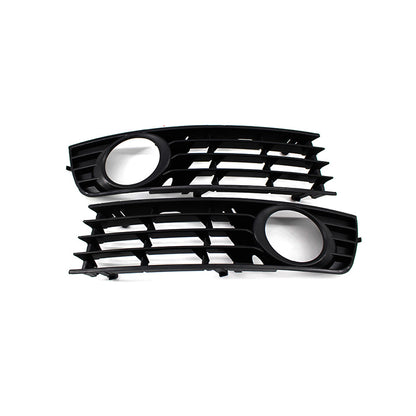 2001-2004 For Audi A4 S4 B6 Front Bumper Down Grille Honeycomb Style Honeycomb Fog Light Grilles