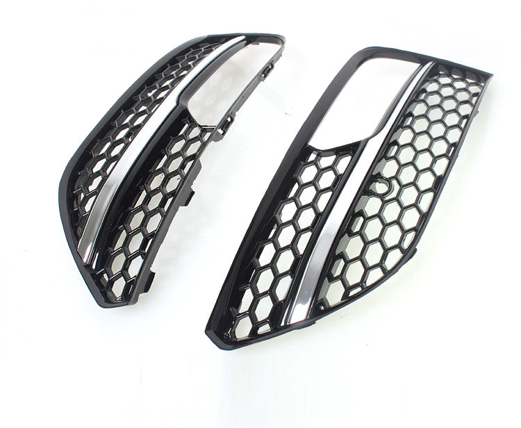 2013-2016 For Audi A3 S3 8V  Front Bumper Down Grille Honeycomb Style Fog Light Grilles