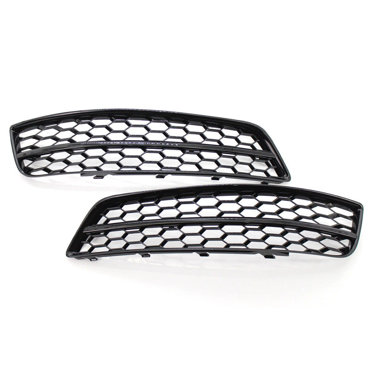 2008-2012 For Audi A3 S3 8P.5 8PA Front Bumper Down Grille Honeycomb Style Honeycomb Fog Light Grilles