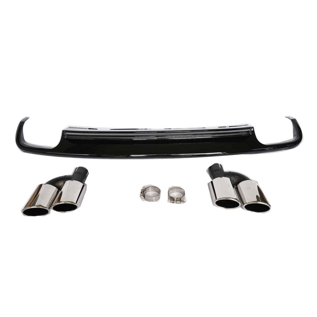 2012-2015 For Audi A6 S6 C7 Rear Diffuser With Tailpipe