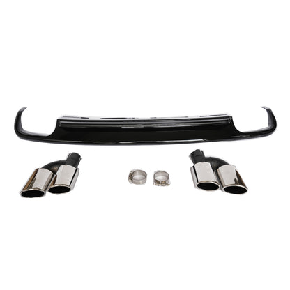 2012-2015 For Audi A6 S6 C7 Rear Diffuser With Tailpipe