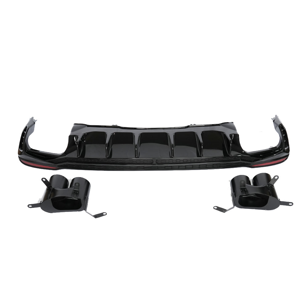 2020-2024 For Audi A4 S4 B9.5 Audi S4 Style A4 Diffuser With Tailpipe