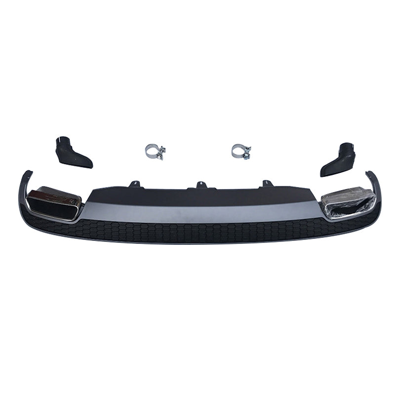 2012-2015 For Audi A6 S6 C7 Rear Diffuser With Tailpipe