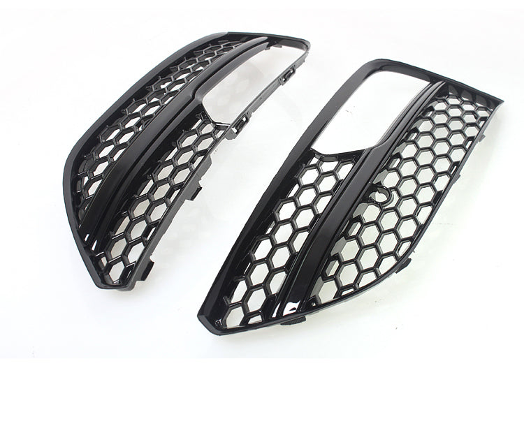 2013-2016 For Audi A3 S3 8V  Front Bumper Down Grille Honeycomb Style Fog Light Grilles