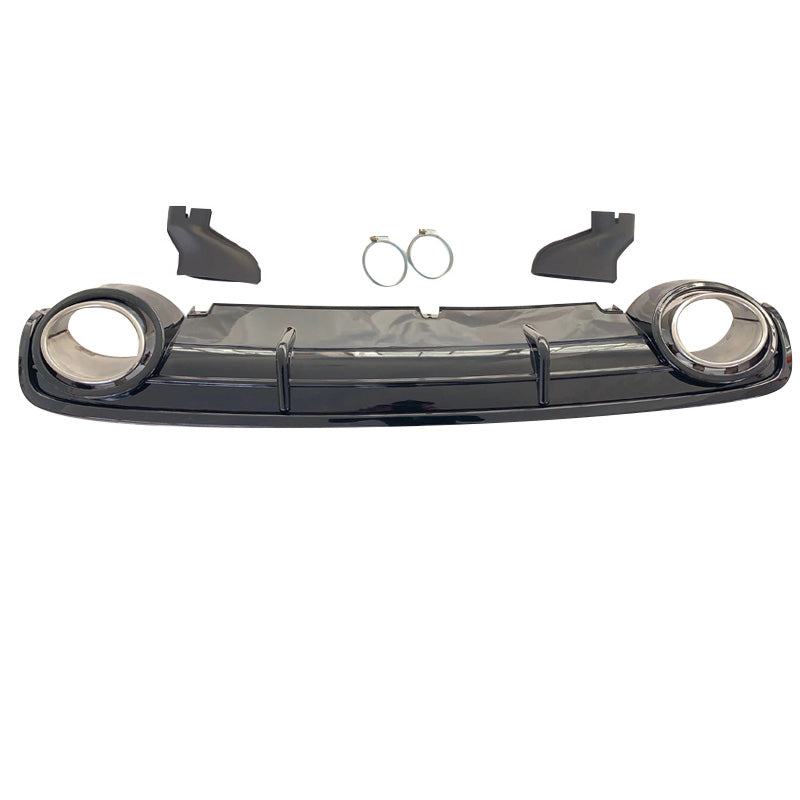 2009-2011 For Audi A6 S6 C6 Non S Line Rear Diffuser With Tailpipe