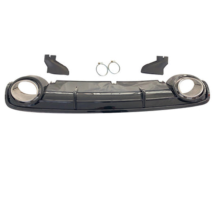 2009-2011 For Audi A6 S6 C6 Non S Line Rear Diffuser With Tailpipe