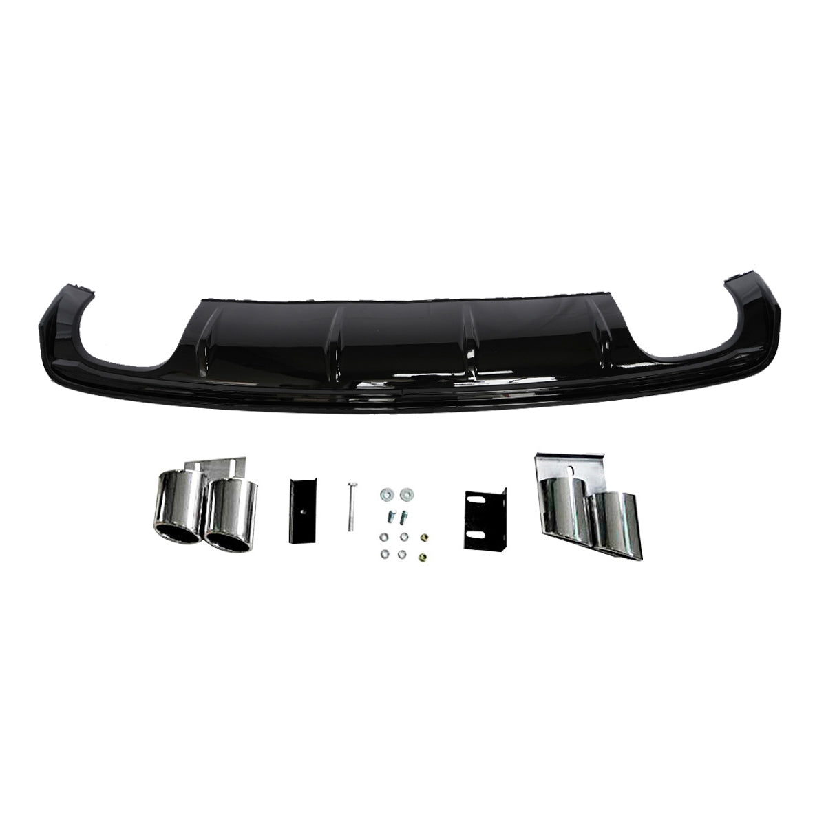2013-2016 For Audi A3 S3 8V Non S-line rear diffuser and tailpipe