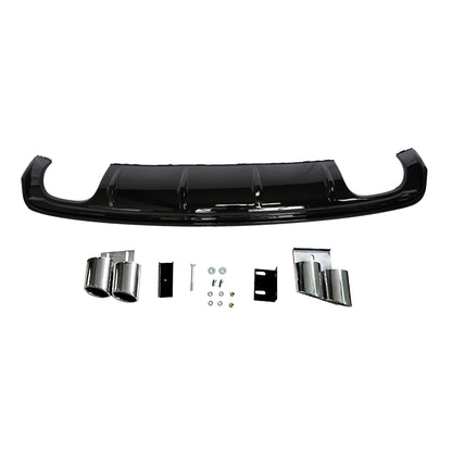 2013-2016 For Audi A3 S3 8V Non S-line rear diffuser and tailpipe
