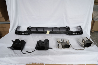 2020-2024 For Audi A5 S5 B9.5 Audi S5 Style A5 diffuser with tailpipe