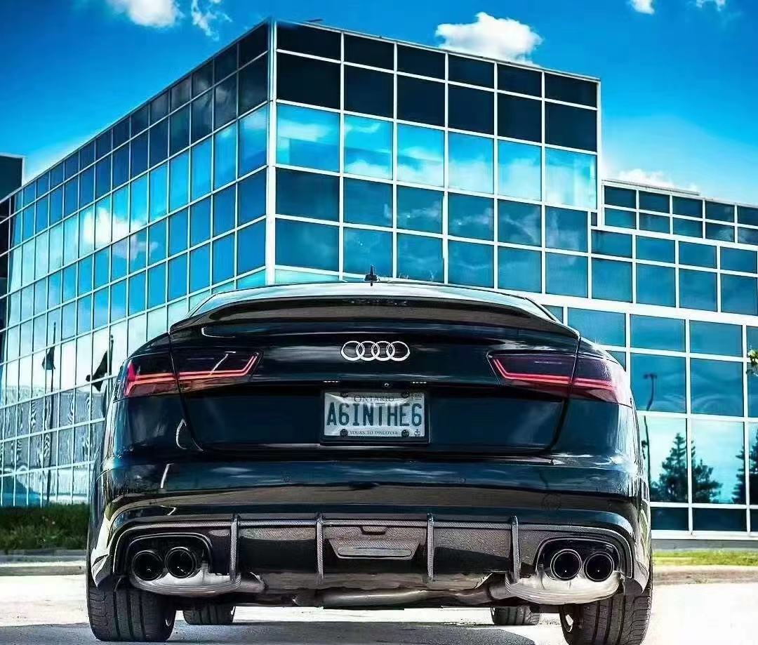 2012-2015 For Audi A6 C7 Ducktail Style Carbon Fiber Trunk Spoiler For Audi A6 S6