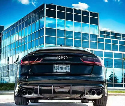 2012-2015 For Audi A6 C7 Ducktail Style Carbon Fiber Trunk Spoiler For Audi A6 S6
