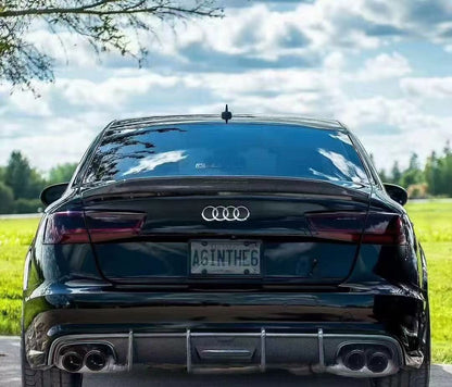2012-2015 For Audi A6 C7 Ducktail Style Carbon Fiber Trunk Spoiler For Audi A6 S6