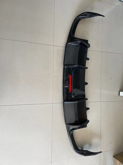 2016-2018 For Audi A6 S6 C7.5 Carbon Fiber Rear Diffuser With Tailpipe