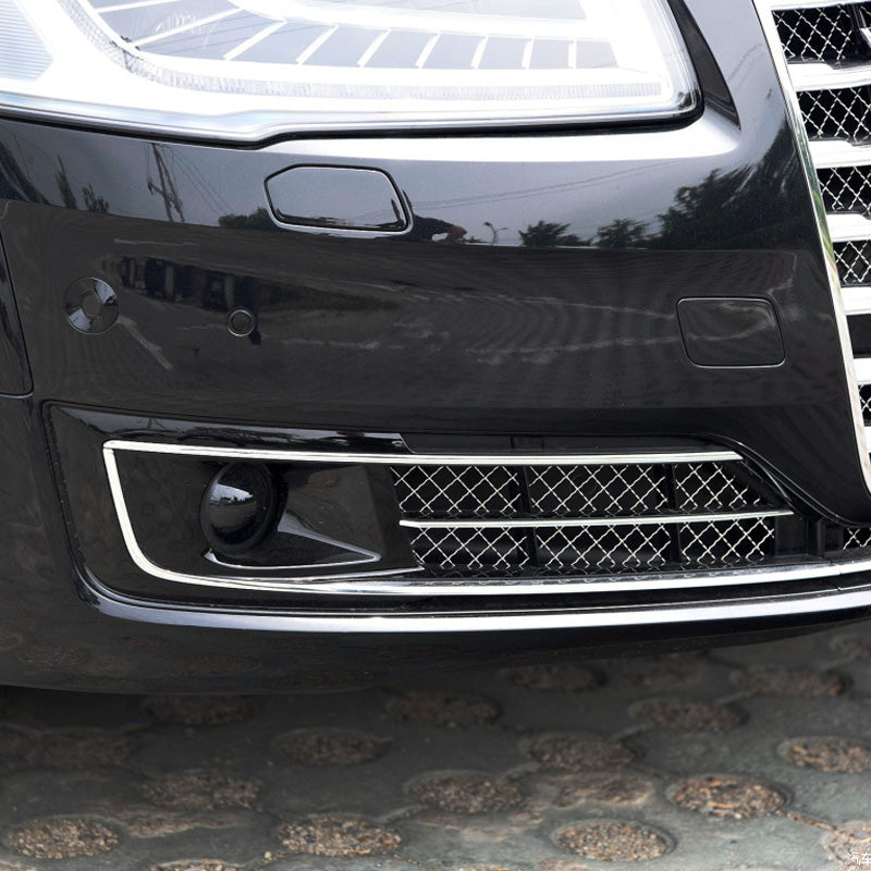 2015-2018 For Audi A8 S8 D4 PA Front Bumper Down Grille Honeycomb Style Non S line Fog Light Grilles